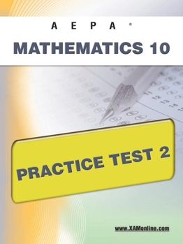 Paperback AEPA Mathematics 10 Practice Test 2 Book