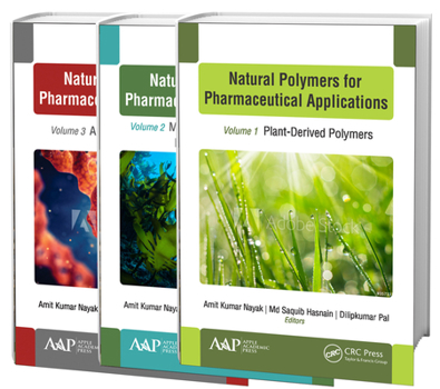 Hardcover Natural Polymers for Pharmaceutical Applications, 3-Volume Set: Volume 1: Plant-Derived Polymers, Volume 2: Marine- And Microbiologically Derived Poly Book