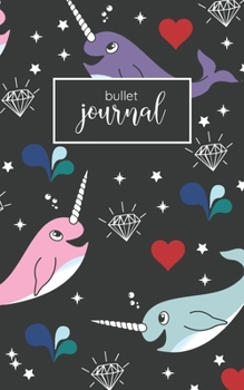 Bullet Journal: Cute Dot Grid Narwhals Notebook (Composition Book, Journal) (5 x 8'')