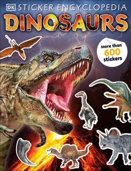 Paperback Sticker Encyclopedia Dinosaurs Book