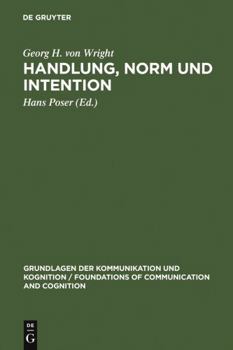 Hardcover Handlung, Norm und Intention [German] Book