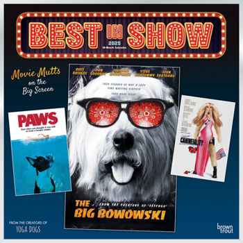 Calendar Best in Show Official 2025 12 X 24 Inch Monthly Square Wall Calendar Plastic-Free Book