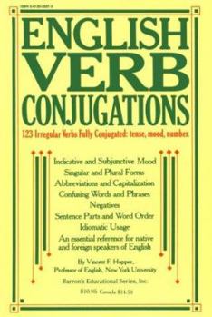 Paperback English Verb Conjugations: 123 Irregular Verbs Fully Conjugated Book