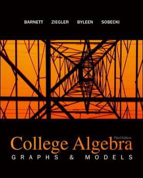 Hardcover College Algebra: Graphs and Models Book