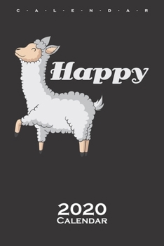 Paperback Happy Lama Calendar 2020: Lama and alpaca lovers and friends Book