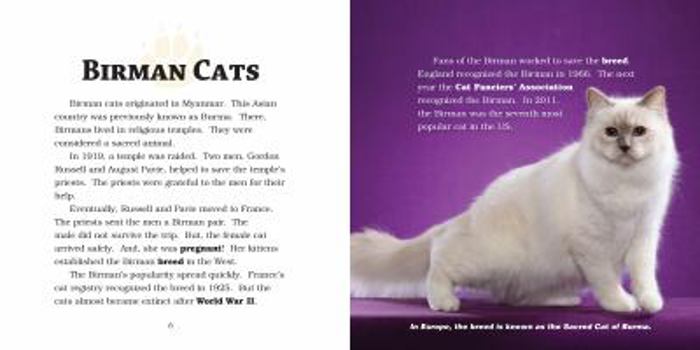 Library Binding Birman Cats Book