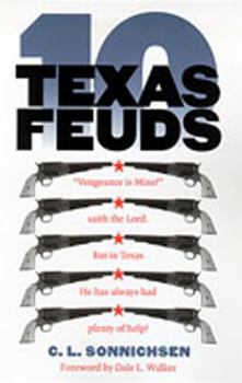 Paperback Ten Texas Feuds Book