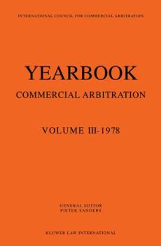 Paperback Yearbook Commercial Arbitration: Volume III - 1978 Book