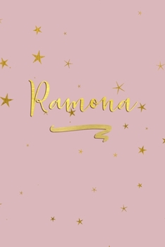 Paperback Ramona: Personalized Journal to Write In - Rose Gold Line Journal Book