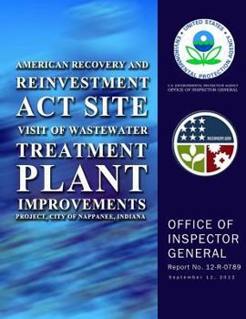 Paperback American Recovery and Reinvestment Act Site Visit of Wastewater Treatment Plant Book
