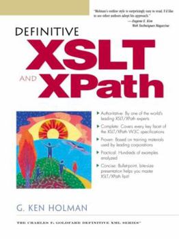 Paperback Definitive XSLT and Xpath Book