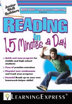 Paperback Reading in 15 Minutes a Day: Junior Skills Builder [With Free Online Practice Exercises Access Code] Book
