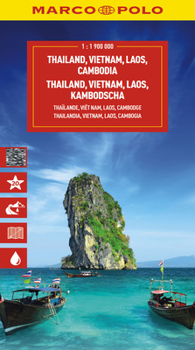 Loose Leaf Thailand Vietnam Laos Cambodia Marco Polo Map Book