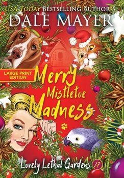 Hardcover Merry Mistletoe Madness [Large Print] Book