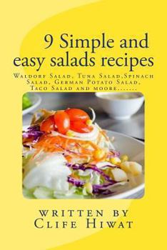 Paperback 9 simple and easy salads recipes Book