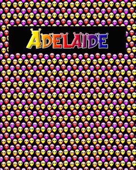 Paperback 120 Page Handwriting Practice Book with Colorful Alien Cover Adelaide: Primary Grades Handwriting Book