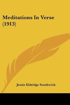Paperback Meditations In Verse (1913) Book