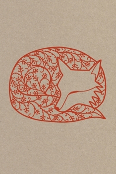 Notes: A Blank Guitar Tab Music Notebook with Sleeping Fox Papercut Cover Art