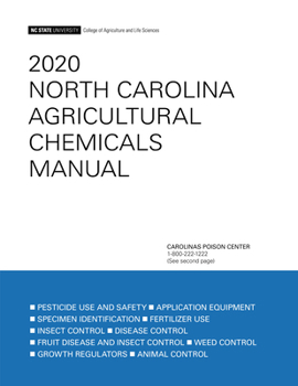 Paperback 2020 North Carolina Agricultural Chemicals Manual Book