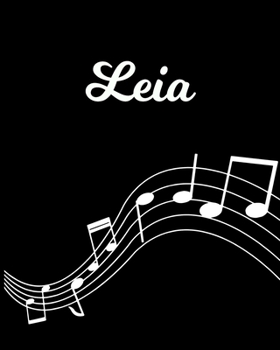 Paperback Leia: Sheet Music Note Manuscript Notebook Paper - Personalized Custom First Name Initial L - Musician Composer Instrument C Book