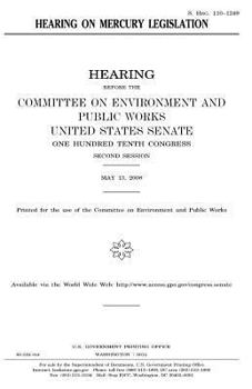 Hearing on mercury legislation