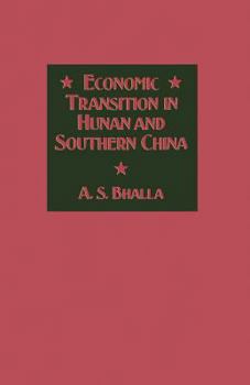 Paperback Economic Transition in Hunan and Southern China Book