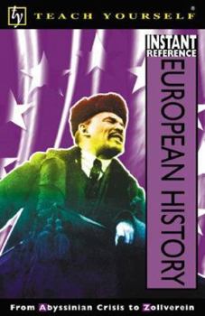 Paperback Teach Yourself Instant Reference: European History Book
