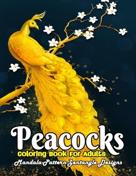 Paperback Peacock Coloring Book For Adults: Beautiful Peacock With Attractive illustration. colouring Book For Adults. Book