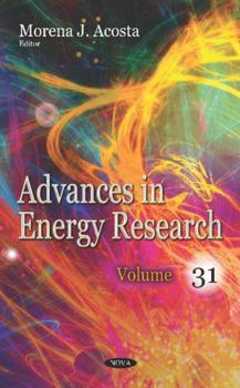 Hardcover Advances in Energy Research Book