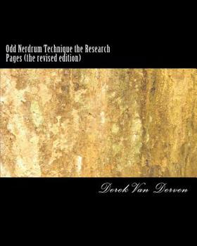 Paperback Odd Nerdrum Technique the Research Pages (the revised edition) Book