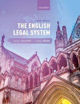 Paperback The English Legal System Book