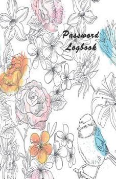 Paperback Password Logbook: Modern Password Usernames Keeper in One Easy Organized Notebook and Online Organizer Hand Drawn Nature Pattern Book