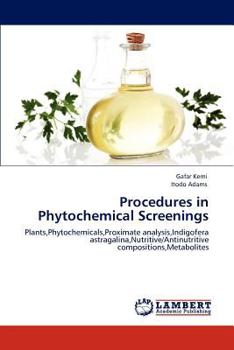 Paperback Procedures in Phytochemical Screenings Book