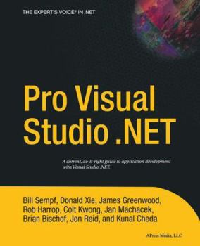 Paperback Pro Visual Studio.Net Book
