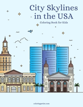 Paperback City Skylines in the USA Coloring Book for Kids Book