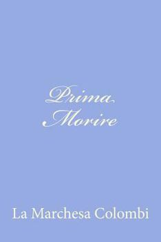 Paperback Prima Morire [Italian] Book