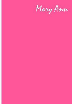 Mary Ann : Collectible Notebook