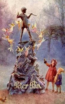 Peter Pan Statue (Notizbuch): Notizbuch, Notebook, Vintage, Old Fashion, Klassiker, Edel, Design, Einschreibbuch, Tagebuch, Diary, Notes, Geschenkbu