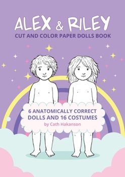Paperback Alex and Riley: Cut and Color Paper Dolls Book