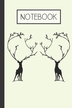 Paperback Notebook: Deer Buck Lined 120 Page Notebook (6"x 9") Book