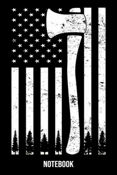 Paperback Notebook: Lumberjack Notebook Blank Line Woodworker Journal Lined with Lines 6x9 120 Pages Checklist Record Book Take Notes Wood Book