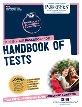 Paperback Handbook of Tests (Cs-17): Passbooks Study Guide Volume 17 Book