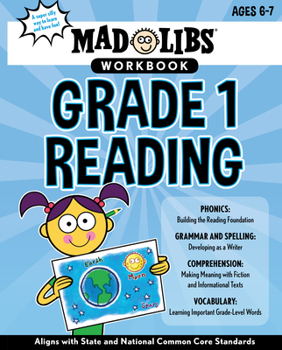 Paperback Mad Libs Workbook: Grade 1 Reading: World's Greatest Word Game Book
