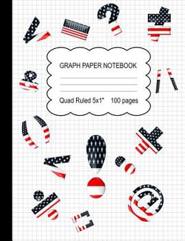 Paperback Graph Paper Notebook: Quad Ruled Math And Sience Composition Notebook, Squared Grid Paper With American Flag Design For Students And Teacher Book