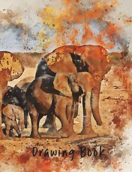 Drawing Book: Elephants 8.5x11