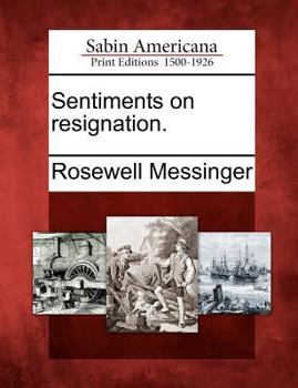 Paperback Sentiments on Resignation. Book