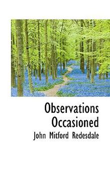 Paperback Observations Occasioned Book