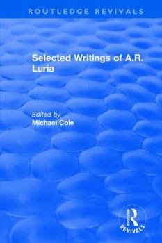 Hardcover Selected Writings of A.R. Luria Book