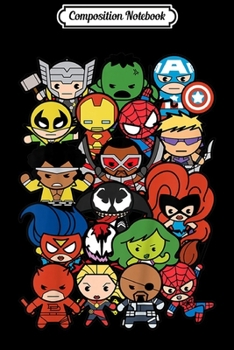 Composition Notebook: Kids Marvel Heroes And Villains Team Kawaii Kids Graphic  Journal/Notebook Blank Lined Ruled 6x9 100 Pages