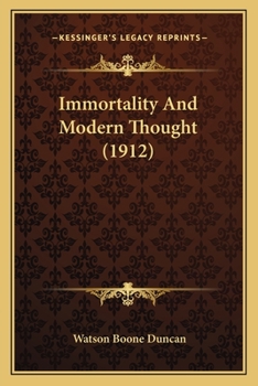 Immortality and Modern Thought